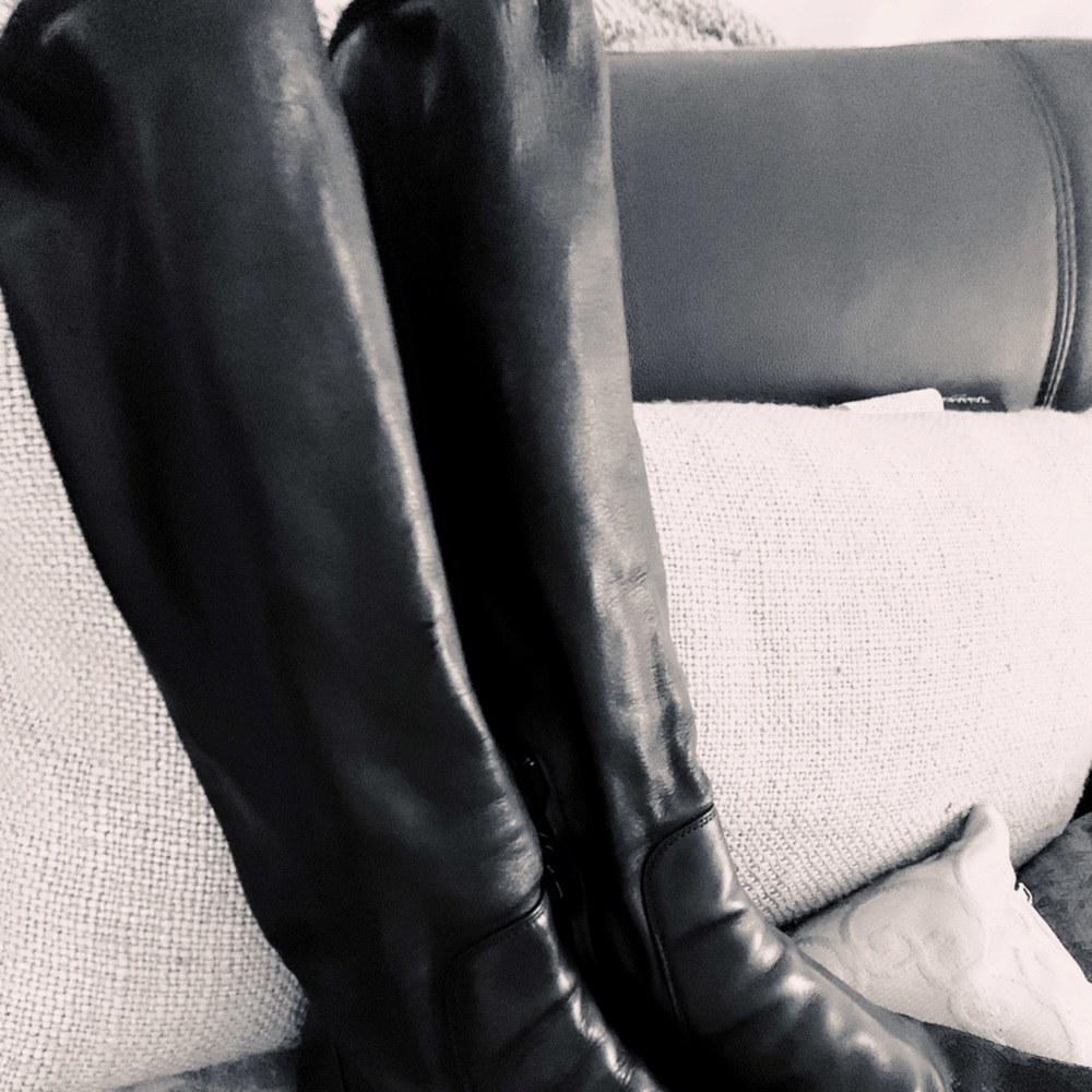Prada wild Black Knee High Boots